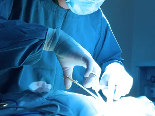 Nærbillede af kirurgisk operation